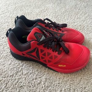 Reebok Men's Red and Black Athletic Shoes